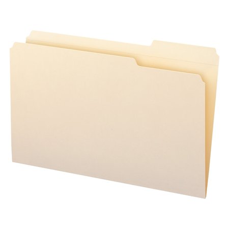 Smead File Folder 8-1/2 x 14", 1/3-Cut Tab, Right Position, Manila, PK100, Tab Cut: 1/3 15333